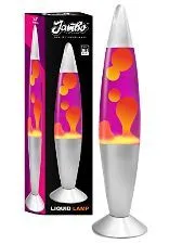 Jambo 16-Inch Beautiful Liquid Lamp- Purple with Yellow/Orange Wax, Relaxing Night Light Nighlight Home Decor Living Room Offic...