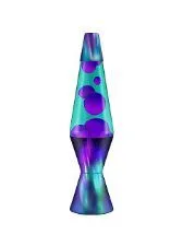 Lava Original Lamp - 14.5" Aurora Borealis - Purple Wax and Teal Liquid - Home Décor Motion Light - 2047