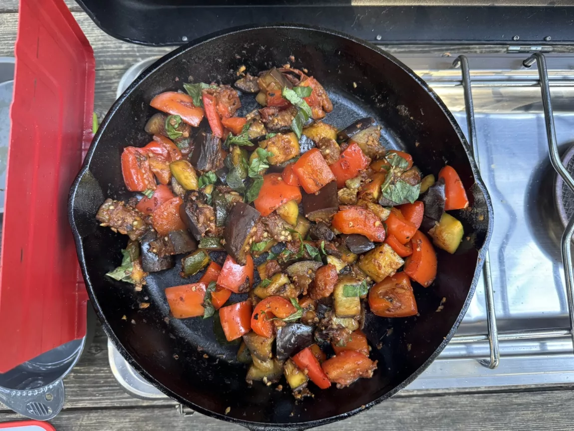 Easy Camp Cooking: One-skillet Ratatouille